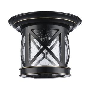 Portfolio Outdoor Flush mount Porch Light‎ #253346 Rubbed Oil Bronze Finish